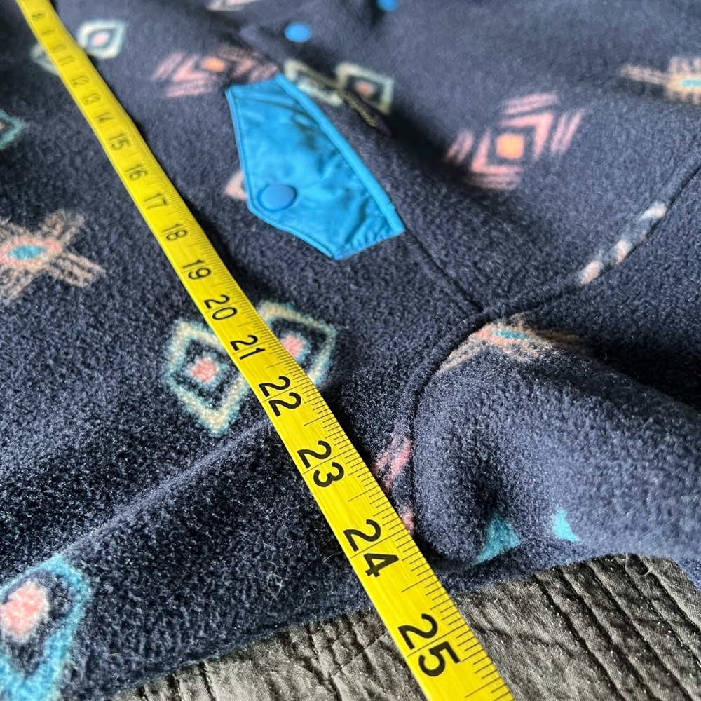 Patagonia Women’s Synchilla Snap-T Fleece Pullover, Space Spirits Pattern, Sz-XL - Picture 6 of 10